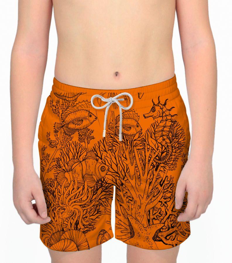 Zeybra COSTUME BAMBINO FLUO PRINT ORANGE FLUO Negozi Online