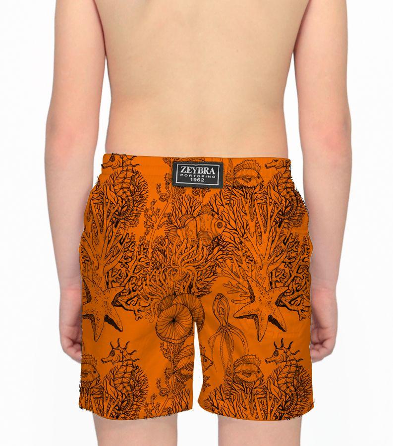 Zeybra COSTUME BAMBINO FLUO PRINT ORANGE FLUO Negozi Online