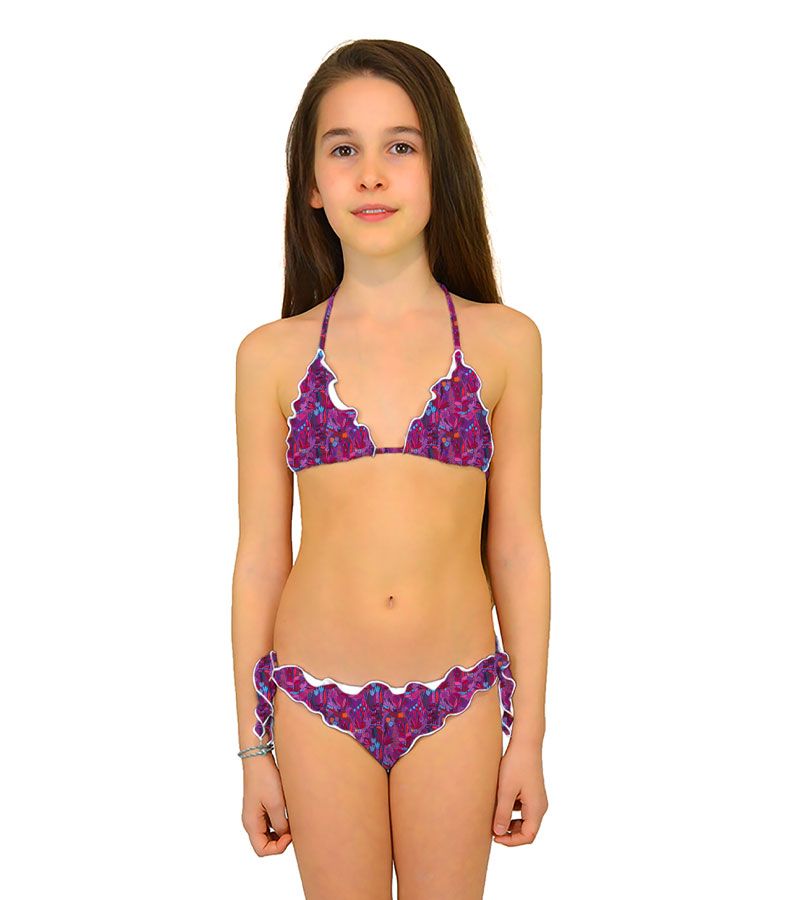Zeybra SLIP BAMBINA ARRICCIATO BOTANIC FUXIA Promozione Limitata