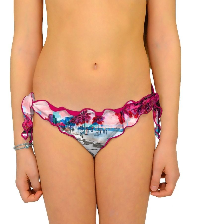 Zeybra SLIP BAMBINA ARRICCIATO BRASILE ROSA Soddisfazione Garantita