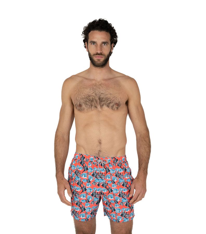 Zeybra COSTUME UOMO PESCI RECYCLED CORALLO FLUO Promozione
