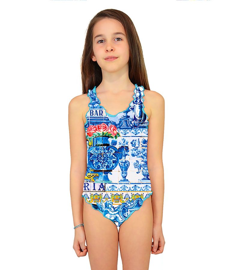 Zeybra COSTUME INTERO BAMBINA CERAMICA BIANCO Offerta