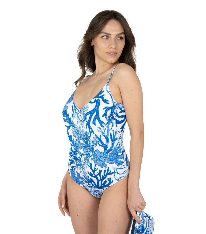 Zeybra COSTUME INTERO DONNA CORALLI ELETTRICO Nuova