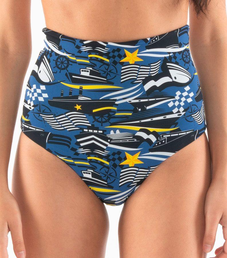 Zeybra SLIP VITA ALTA DONNA REVERSIBILE NAUTICO BLU Pezzi Unici