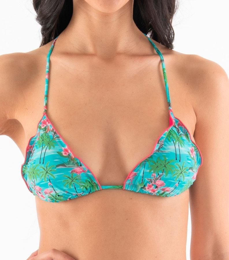 Zeybra TRIANGOLO DONNA ARRICCIATO FENICOTTERI ACQUA Promozione Limitata