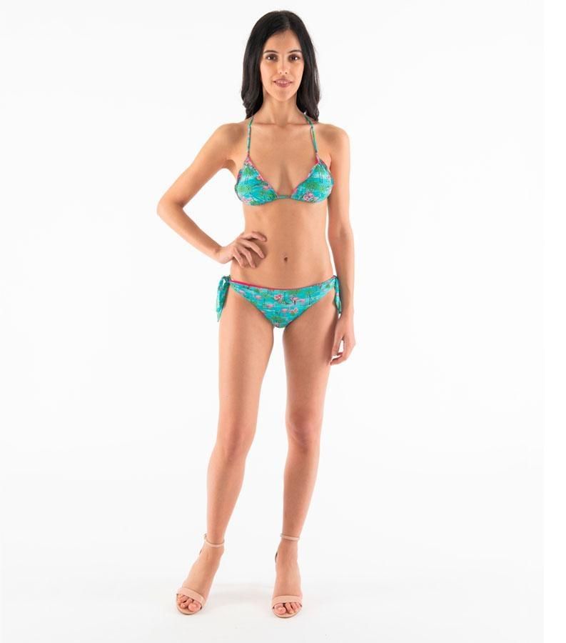 Zeybra TRIANGOLO DONNA ARRICCIATO FENICOTTERI ACQUA Promozione Limitata