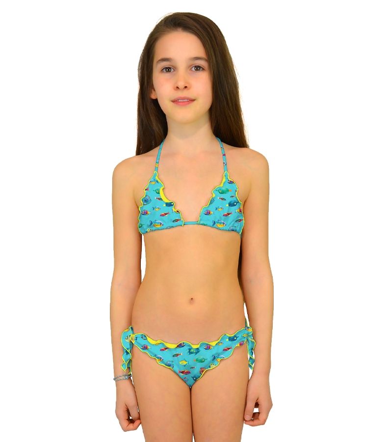 Zeybra TRIANGOLO BAMBINA ARRICCIATO PESCI HAWAY Sconto