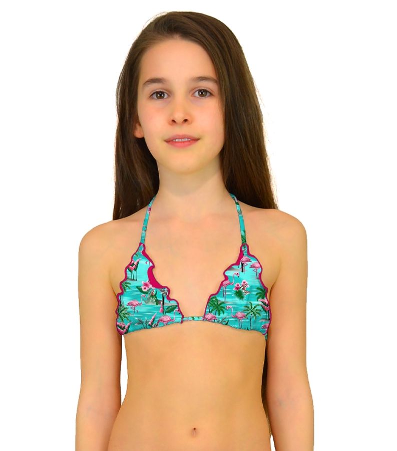 Zeybra TRIANGOLO BAMBINA ARRICCIATO FENICOTTERI ACQUA Outlet