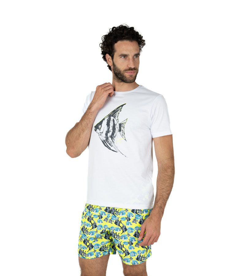 Zeybra COSTUME UOMO PESCI RECYCLED GIALLO FLUO Pezzi Unici