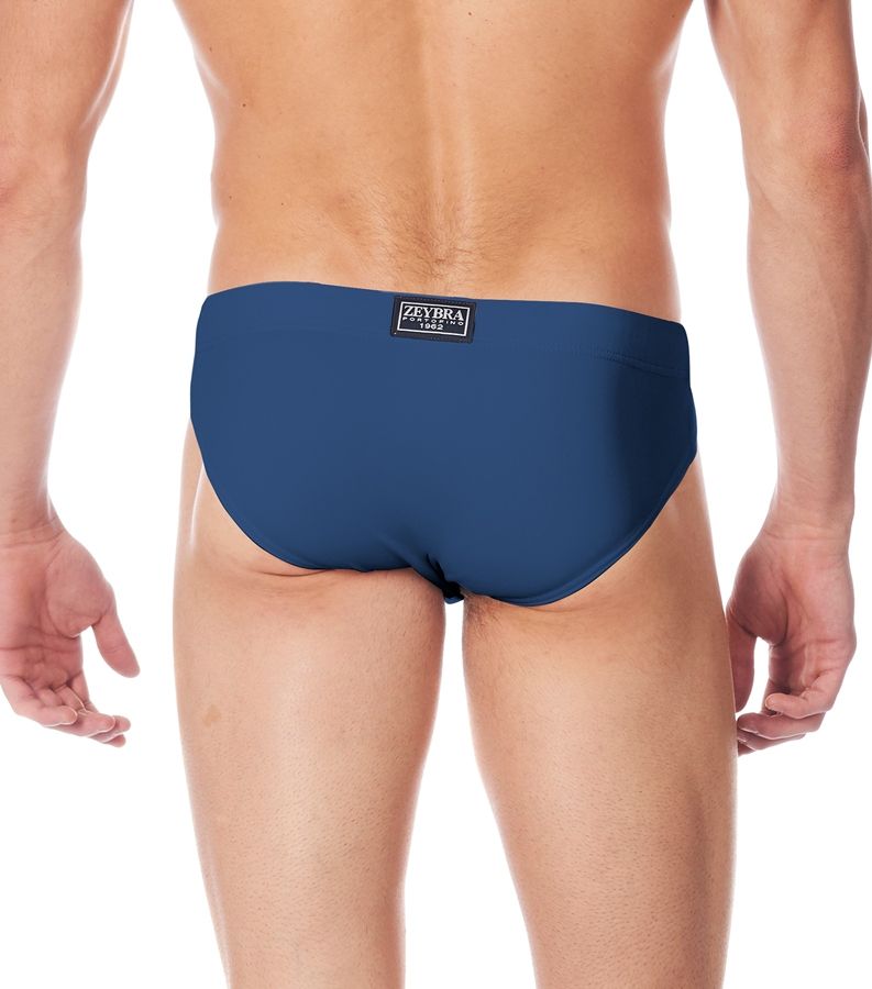 Zeybra SLIP ALTO UOMO TINTA UNITA DENIM Nuova