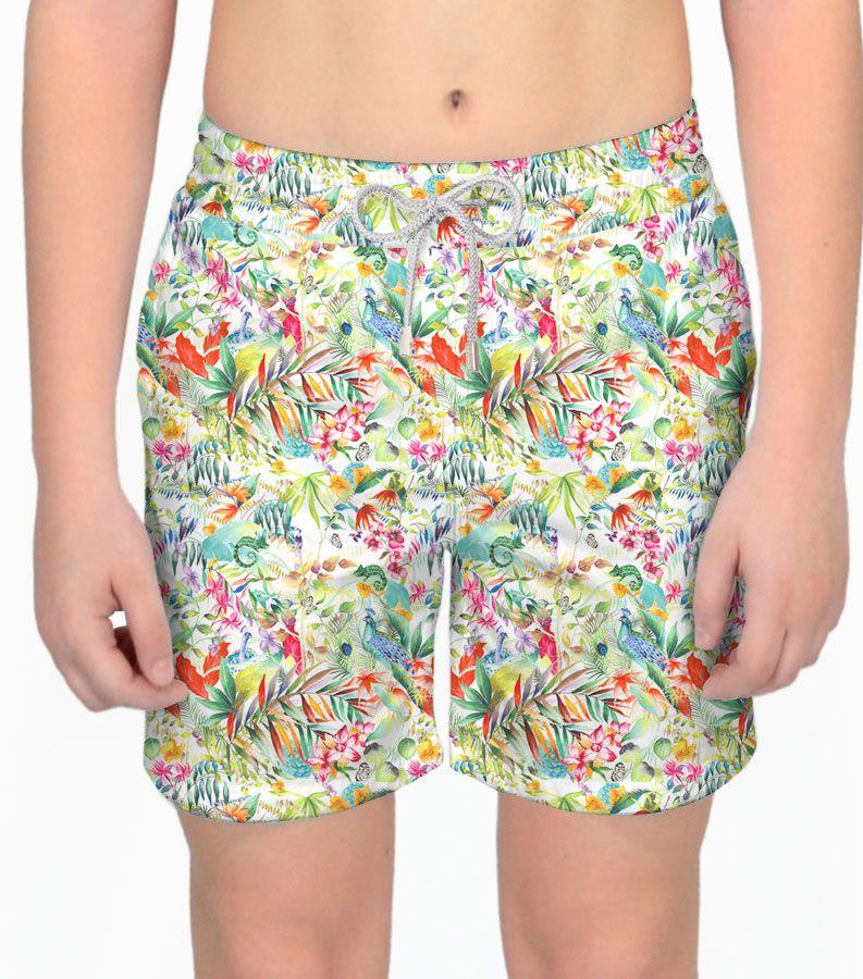 Zeybra COSTUME BAMBINO BOTANIC BIANCO 2025