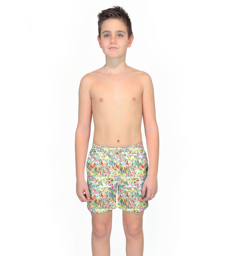 Zeybra COSTUME BAMBINO BOTANIC BIANCO 2025