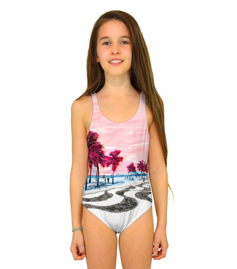 Zeybra COSTUME INTERO BAMBINA BRASILE ROSA Novità