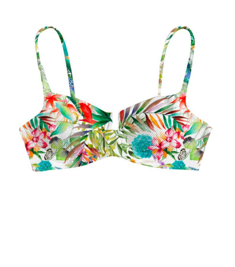 Zeybra COSTUME DONNA A BALCONCINO BOTANIC BIANCO Spedizione Gratuita
