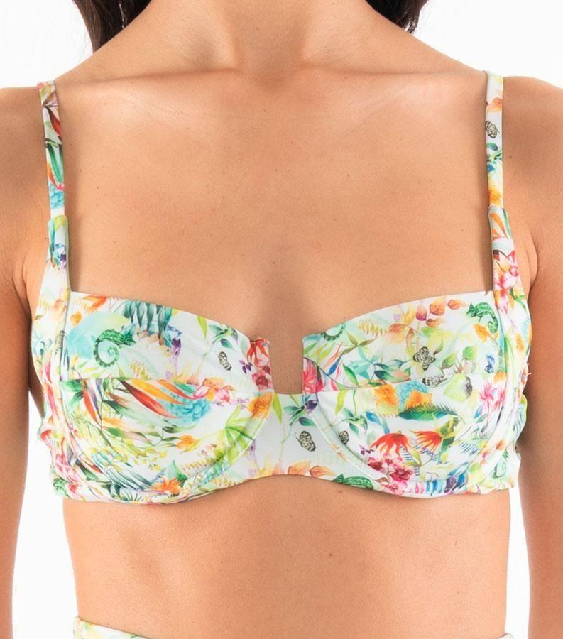 Zeybra COSTUME DONNA A BALCONCINO BOTANIC BIANCO Spedizione Gratuita