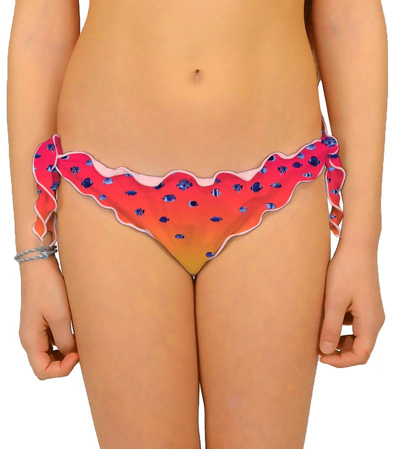 Zeybra SLIP BAMBINA PESCI SFUMATO CORALLO FLUO Novità