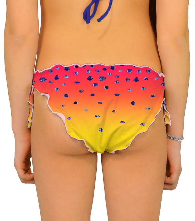 Zeybra SLIP BAMBINA PESCI SFUMATO CORALLO FLUO Novità
