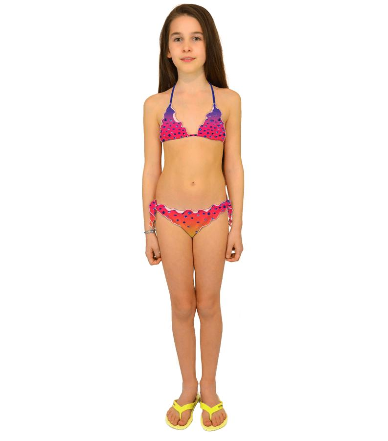 Zeybra SLIP BAMBINA PESCI SFUMATO CORALLO FLUO Novità