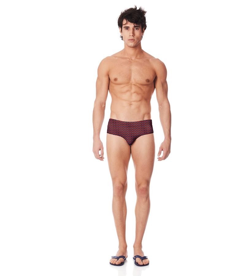 Zeybra SLIP UOMO GEOMETRICO RED RACE Sconto di tempo limitato