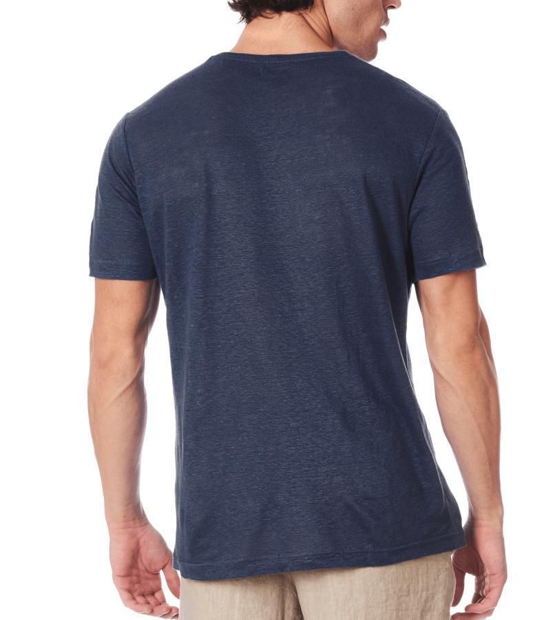 Zeybra T-SHIRT UOMO LINO BLU Offerta natalizia