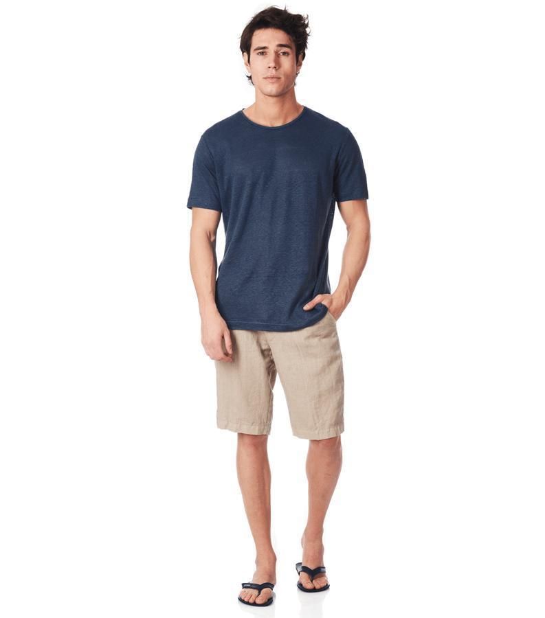 Zeybra T-SHIRT UOMO LINO BLU Offerta natalizia