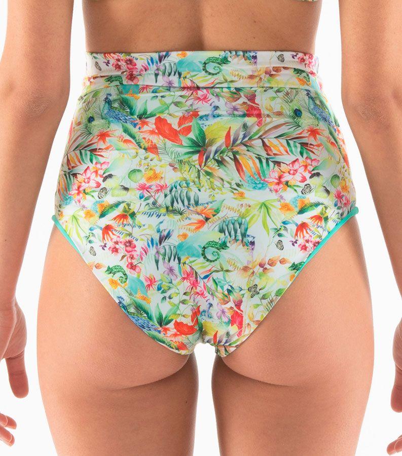 Zeybra SLIP VITA ALTA DONNA REVERSIBILE BOTANIC BIANCO Grandi sconti