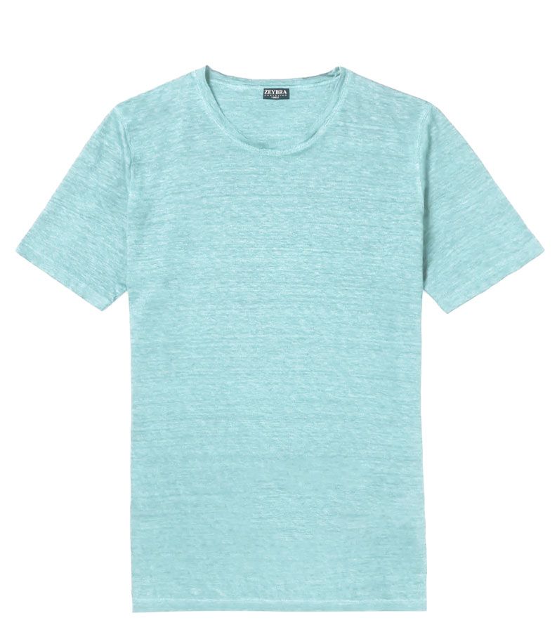 Zeybra T-SHIRT UOMO LINO ACQUA Fino al 65% di sconto
