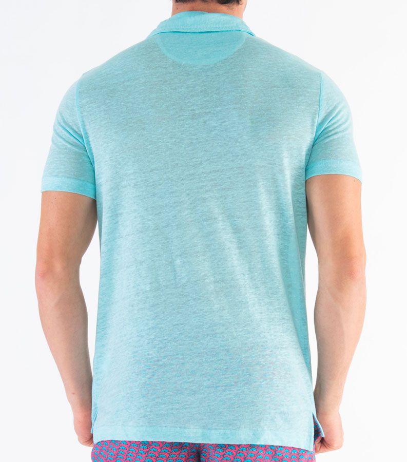 Zeybra POLO UOMO LINO ACQUA Pezzi Unici