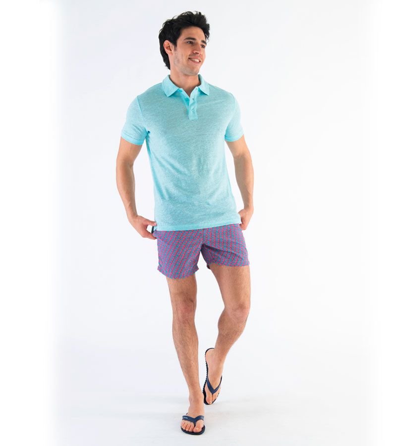 Zeybra POLO UOMO LINO ACQUA Pezzi Unici