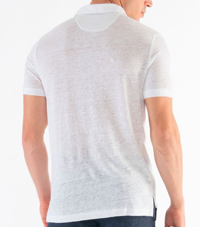 Zeybra POLO UOMO LINO BIANCO Soddisfazione Garantita