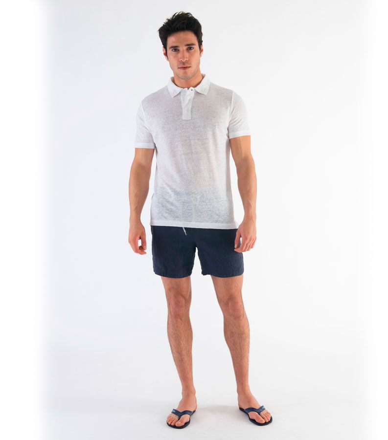 Zeybra POLO UOMO LINO BIANCO Soddisfazione Garantita