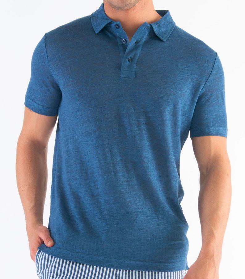 Zeybra POLO UOMO LINO DENIM Negozi Online