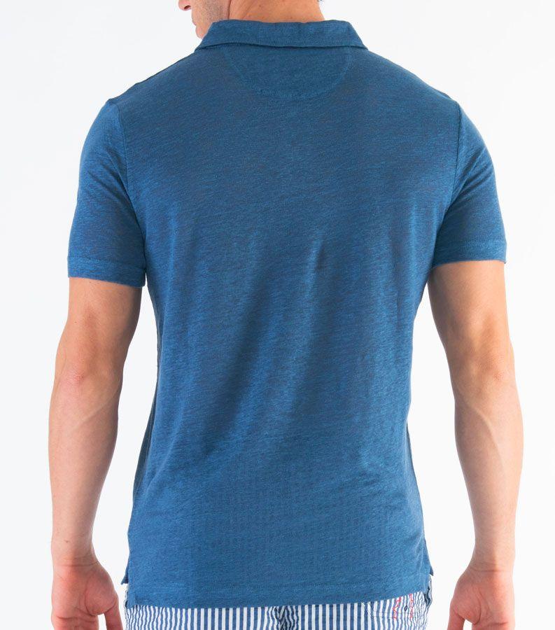 Zeybra POLO UOMO LINO DENIM Negozi Online