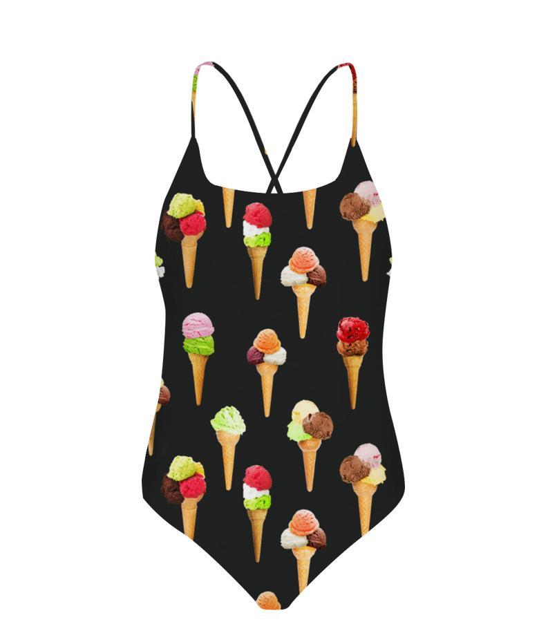 Zeybra COSTUME INTERO BAMBINA GELATI NERO Saldi