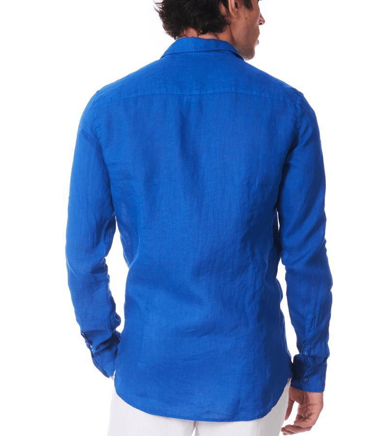 Zeybra CAMICIA UOMO LINO Vendita Calda