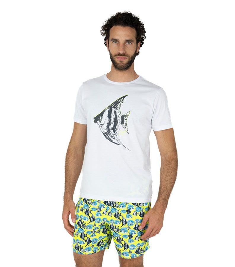 Zeybra T-SHIRT UOMO 100% COTONE SUPIMA BIANCO Shopping online