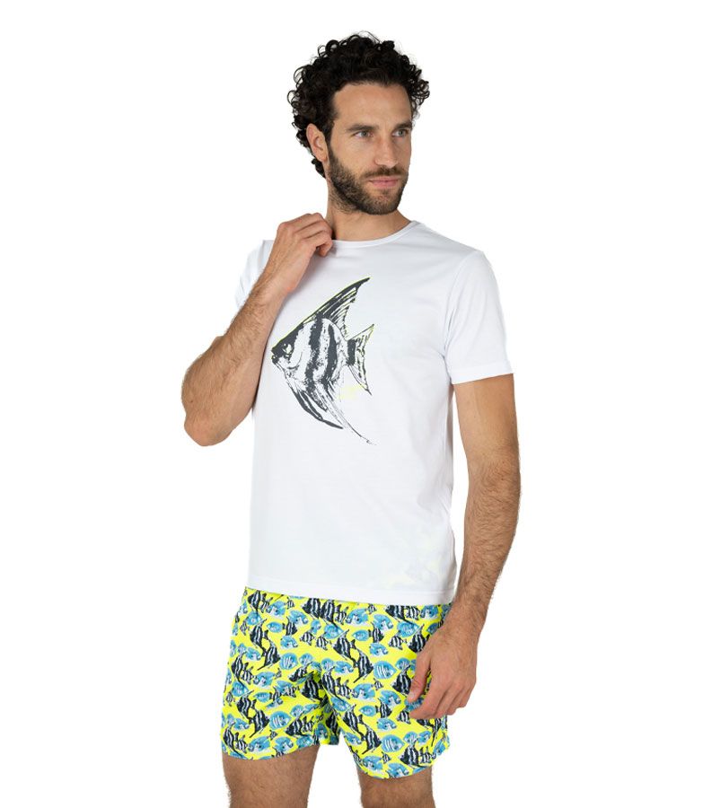Zeybra T-SHIRT UOMO 100% COTONE SUPIMA BIANCO Shopping online