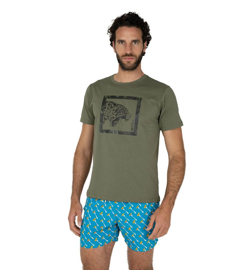 Zeybra T-SHIRT UOMO 100% COTONE SUPIMA MILITY Cyber Monday