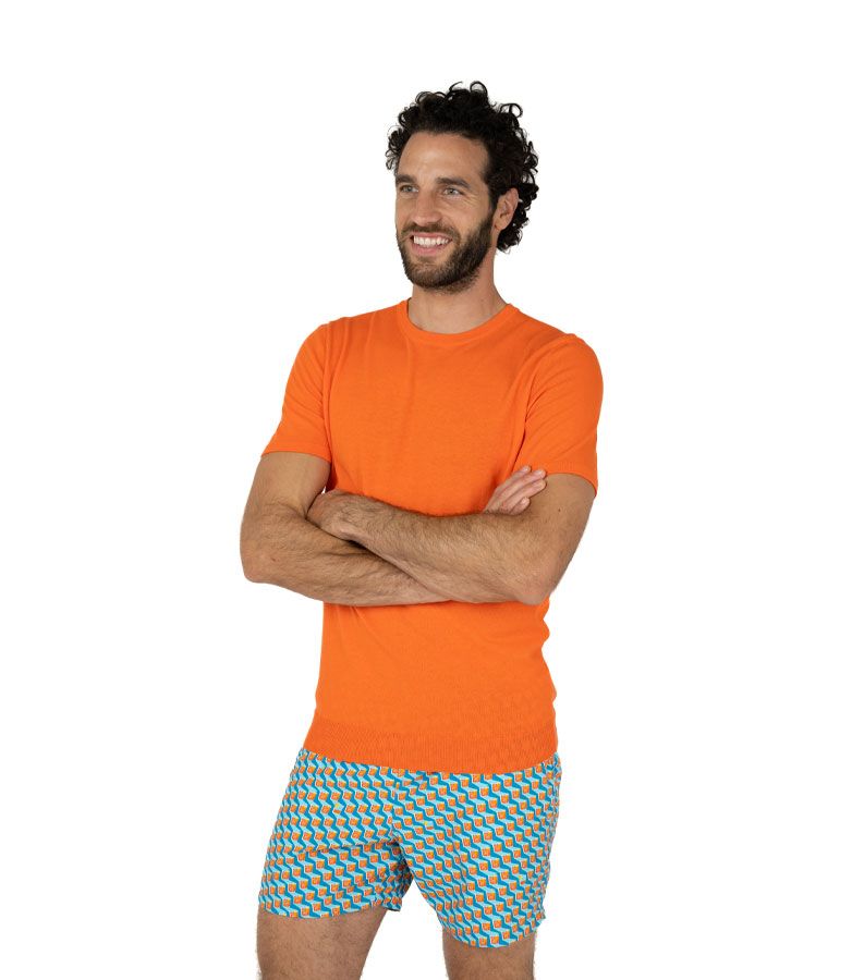 Zeybra T-SHIRT UOMO 100% COTONE CRÈPE MANGO Offerta per la Festa della Mamma