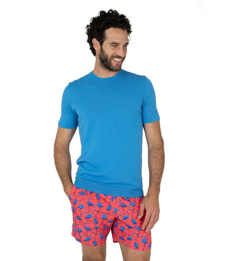 Zeybra T-SHIRT UOMO 100% COTONE CRÈPE OCEAN Offerta San Valentino