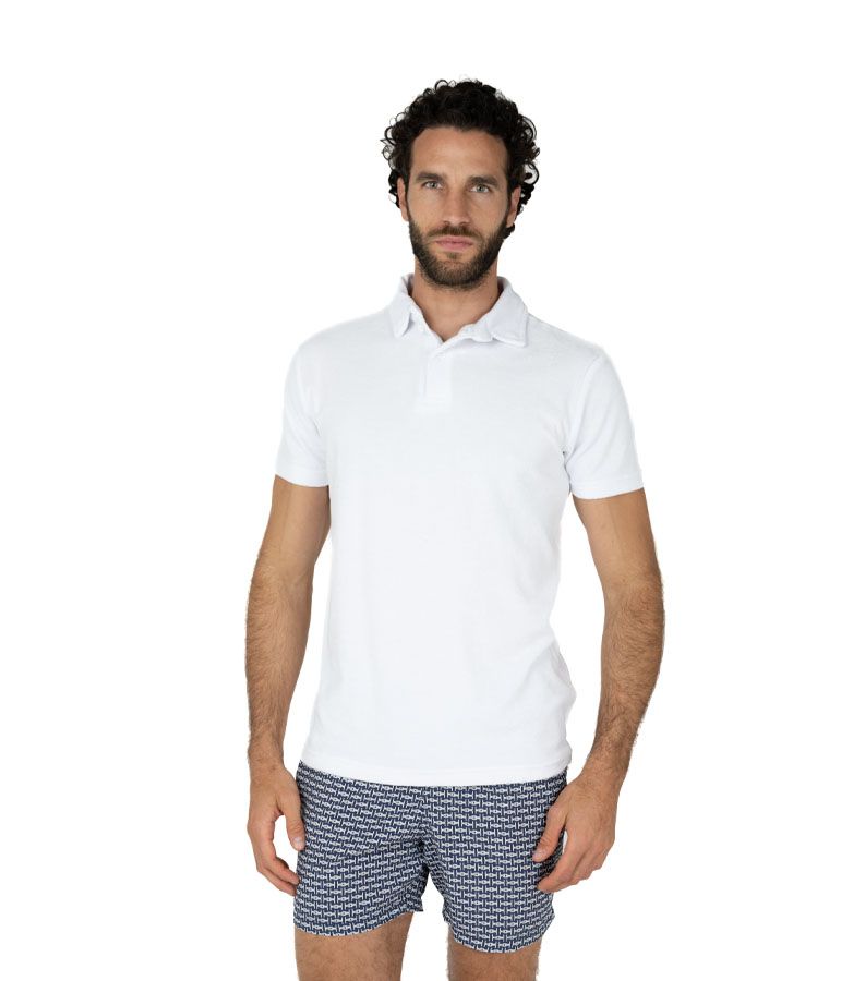 Zeybra POLO UOMO SPUGNA BIANCO Online Outlet