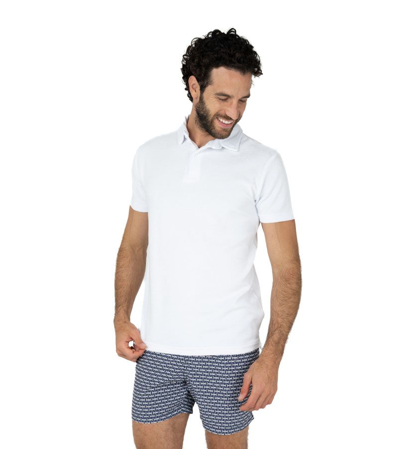 Zeybra POLO UOMO SPUGNA BIANCO Online Outlet