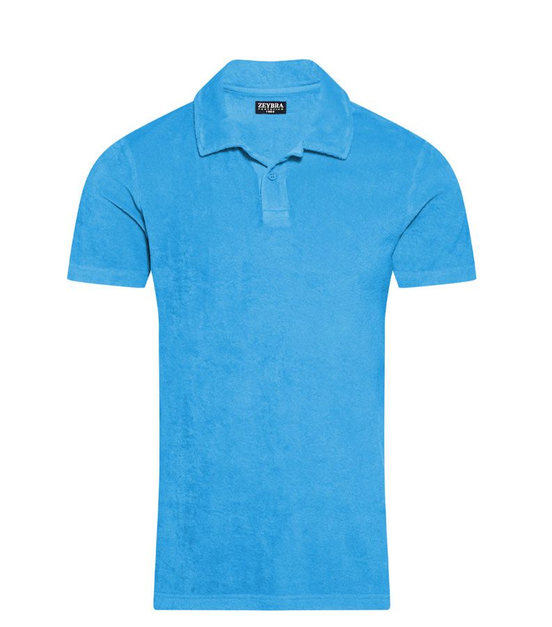 Zeybra POLO UOMO SPUGNA TURCHESE Grandi sconti