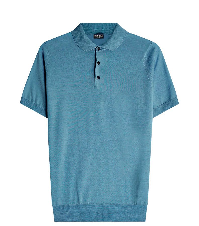 Zeybra POLO UOMO COTONE CREPE DENIM Comprane uno, ottenene uno gratis