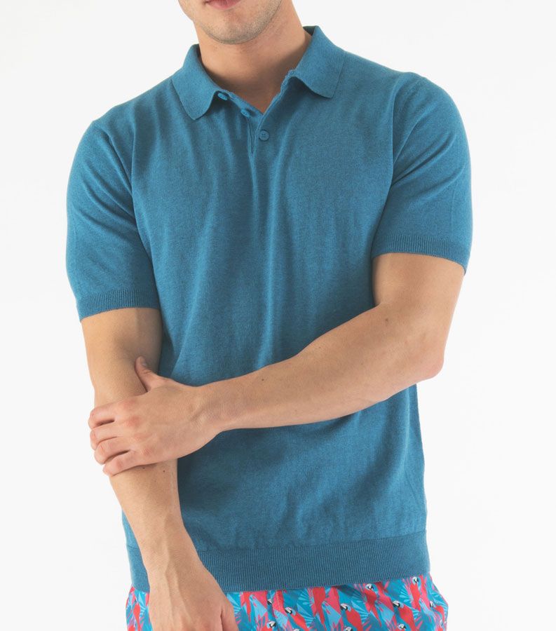 Zeybra POLO UOMO COTONE CREPE DENIM Comprane uno, ottenene uno gratis